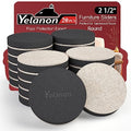 Yelanon Felt Furniture Sliders 20 Pcs 2.5" Round for Hardwood & Tile - size: 20pcs 2.5"