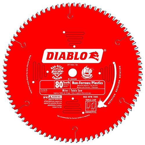 Diablo Saw Blade - 10" Diameter, 80 TCG Teeth, 5/8" Arbor - 2-Pack - size: 10", style: 80