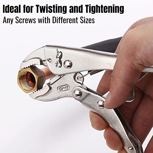 Mr. Pen- Locking Pliers, 7 Inch, Curved Jaw