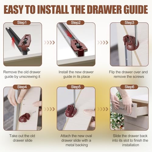 Upgrade Drawer Slides for kenlin Rite-Trak II Replacement,10 Pack - style: Upgraded Drawer Slides 10 Pack