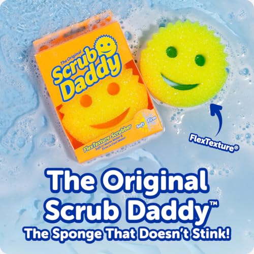 Scrub Daddy Scratch-Free Multipurpose Kitchen Sponges - Bulk Dish Sponges for Kitchen, Bathroom, Household Cleaning & More - Made with BPA-Free Polymer Foam (7 Count) - size: 7 Count (Pack of 1)