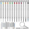 Chumia Watch Screwdriver Set, 13 Pcs Jeweler Micro Screwdriver 0.6-2.0 mm