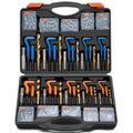 320PCS Helicoil Thread Repair Kit, Metric & SAE Heli Coil Insert Set - size: Metric&Sea320pc