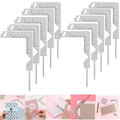 10Pcs Book Cover Guide,5-in-1 Stainless Steel Metal Bookbinding Cover Tool for Making Book Cover Creating Book or Album Covers Out of Chipboard Makes Creating Covers Out of Chipboard Simple. - color: 10Pcs
