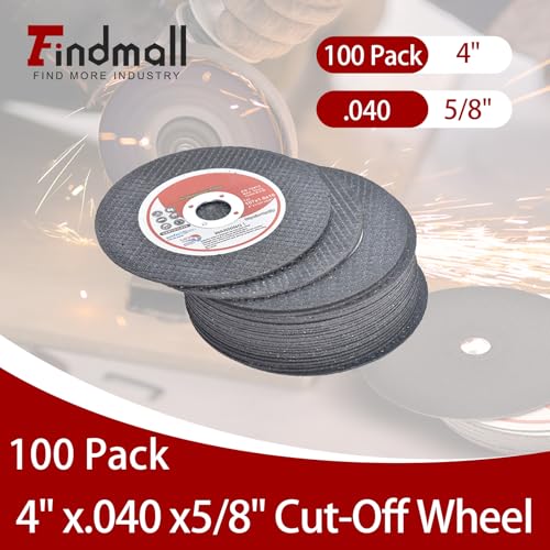 100 Pack 4" x.040 x5/8" Cut Off Wheel - Metal & Stainless Steel Thin Cutting Discs - size: 100pcs 4"*0.040"*5/8"