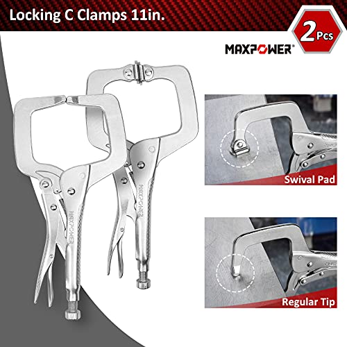 MAXPOWER 15-Piece Locking Pliers & Welding Clamps Set with Tool Bag
