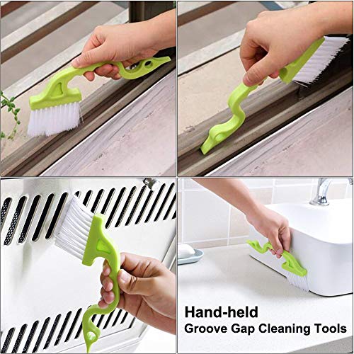 Crevice Cleaning Brush Set, Hard Bristle Grout Scrub Brushes, 5Pcs
