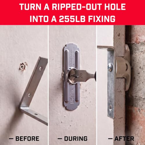 Bullfix Drywall Anchor Repair Kit - Heavy Duty, Holds 255lbs - 4 Pack