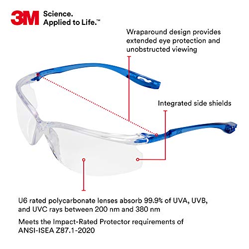 3M Safety Glasses, Virtua CCS and Virtua Sport CCS, Anti-Fog, Clear Lens - color: Clear, Clear