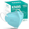 LEMENT KN95 Face Masks,50PCS 5-Ply Blue Breathable Cup Dust Mask For Adults - color: Adult-50 Pack-blue