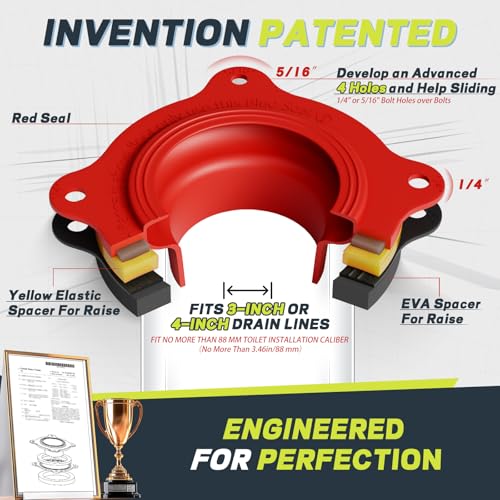 Toilet Flange Repair Kit with Elastic Wax Ring & 16" Supply Line, Universal - style: Elastic Wax Ring Flange Kit with Water Supply Line