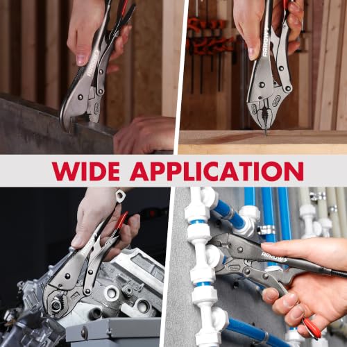 ARROW 7-piece Locking Pliers Set, Chromium-Molybdenum Vice Grips - style: 7-piece