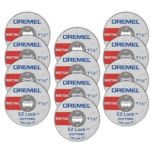 Dremel EZ456B 1-1/2" EZ Lock Rotary Tool Cutting Wheels - 12 Pieces