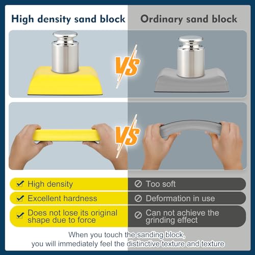 Werhoo 7Pcs Hand Sanding Block Set