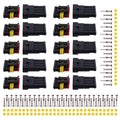 MUYI 10 Kits 4 Pin Way Electrical Connectors for 20-16 AWG Wire Cable 10A - style: 4pin connector(10 sets)
