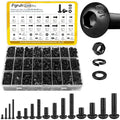 2200PCS M2M3M4M5 Metric Hex Socket Button Head Screws Assortment Kit - size: M2M3M4M5 2200pcs