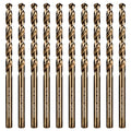 3/16 Inch HSS Twist Drill Bits 10Pcs, HPHOPE 3/16" Jobber Drill Bits Set, Straight Round Shank, Suitable for Drilling in Hard Metal, Stainless Steel, Cast Iron - size: 3/16 Inch, 10Pcs