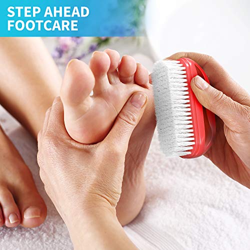 Konex Perfect-Grip Large Hand and Nail Brush 4" X 2-1/4" X 1-1/2" (Red) - color: Red