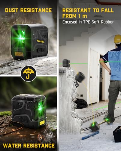 Fanttik D2 Pocket Green Laser Level for Picture Hanging and Home DIY