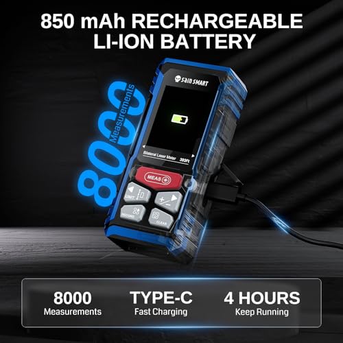 SainSmart Dual Laser Measuring Tool, 393Ft Red Bilateral Distance Meter - color: Red