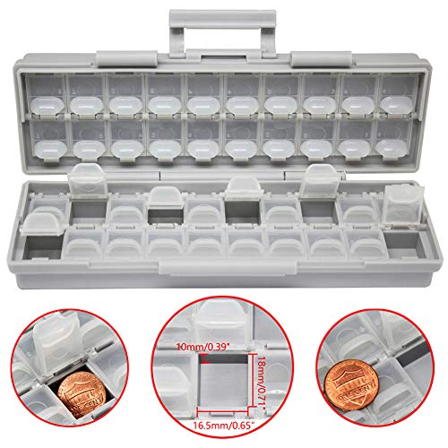 AideTek BOXALL40 40 Compartments w/lids Enclosure surface mount components assorted resistor capacitor - style: BOXALL40