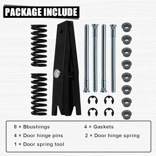 RULLINE Door Hinge Repair Kit Compatible with 1994-2004 Chevrolet Blazer - size: For 94-04 Chevy 19pcs