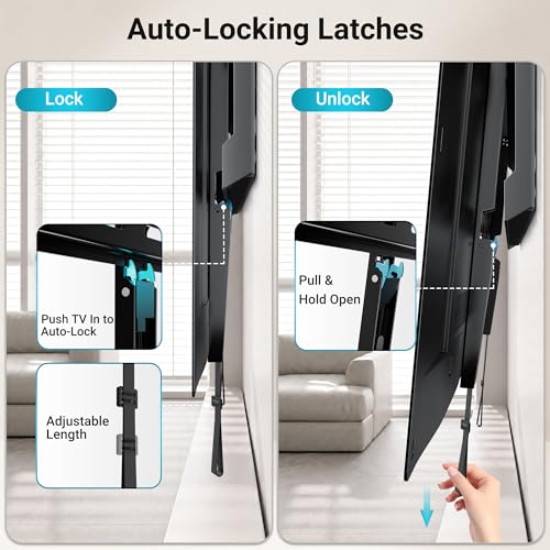 BONTEC Heavy Duty Fixed TV Wall Mount, 43-100 Inch TVs, Max VESA 800x600mm - size: 43-100 Inch
