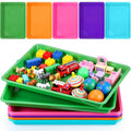 Maitys 15 Pack Plastic Art Trays 12 x 16 Inch Sensory Trays, Vibrant Color - color: Vibrant Color
