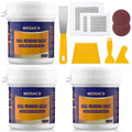 Drywall Repair Kit Drywall Hole Repair Patch Kits Wall Spackle Repair Paste with 8.5OZ White Wall Repair Putty with Scraper, Wall Surface Hole Fill Quick and Easy Solution (3Pack) - color: 3Pack