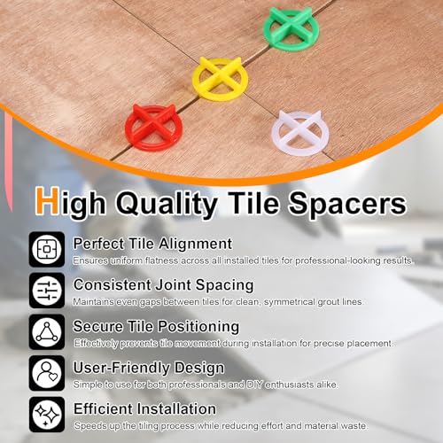 PATIKIL 3/32" (2.5mm) Cross Removable Tile Spacers 100 PCS Green - color: Green, size: 3/32inch (2.5mm)