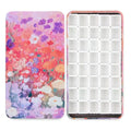 qianshan 40Pcs Empty Half Pans Watercolor Tin Palette with Magnetic Stripe - color: Blossom Paradise