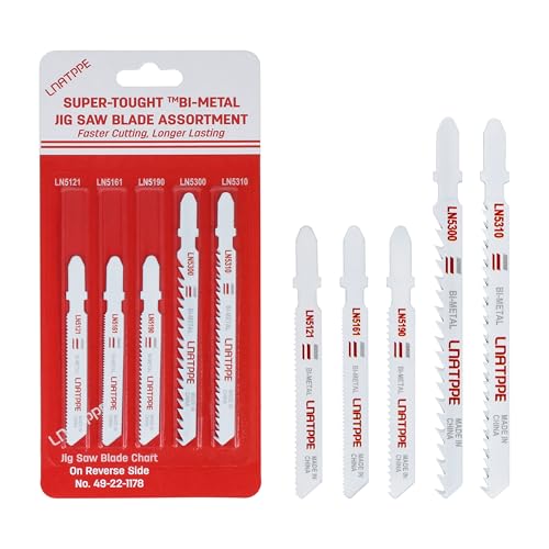 49-22-1178 Compatible with Milwau-kee Jig Saw Blades Assortment 5P