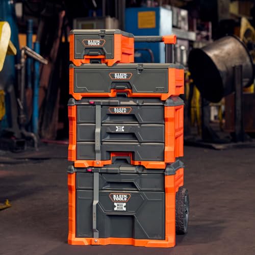 Klein Tools 54843MB MODbox Compact Single Drawer Box, Half Width, Tool Storage Drawer with Ball Bearing Slides, Dividers Included, PVC Foam Mat - size: Compact Half Width