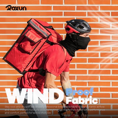 ROXUN Neck Gaiter, 4 Pack Summer Cooling Breathable Face Mask for Outdoors - color: Black+gray+blue+army Green