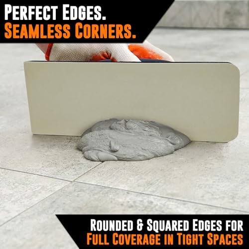 Mutt Tools Rubber Grout Float 9.5 x 4 Inch with Ergonomic Handle for Tile