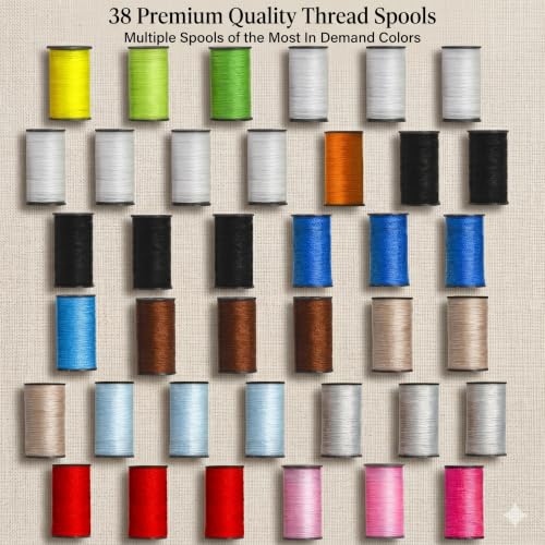 142-Piece Travel Sewing Kit for Adults & Kids, Small Needle & Thread Kit
