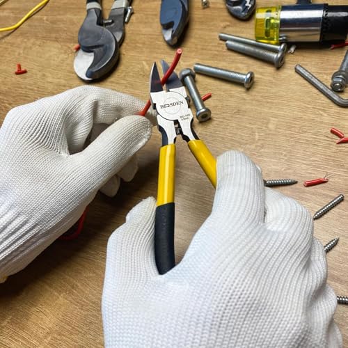 BOOSDEN Wire Cutter 6.5 inch Cutting Pliers Diagonal Cutter Metal Snipper - size: 6.5"- 1 Pack
