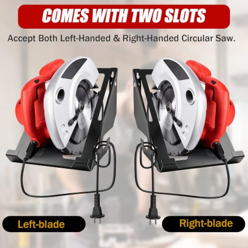 Metal Circular Saw Holder, Wall Mount Storage Rack Organizer