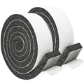2 Rolls 1 Inch W 3/8 Inch T Weather Stripping Air Conditioner Open Cell Foam Seal Tape, Window Insulation High Resilience Seal Strip for Doors Window,Total 16FT - size: 1IN*3/8IN*16FT