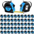 Copkim 50 Pieces 12 Ft Tape Measure Retractable Bulk,Blue - color: Blue