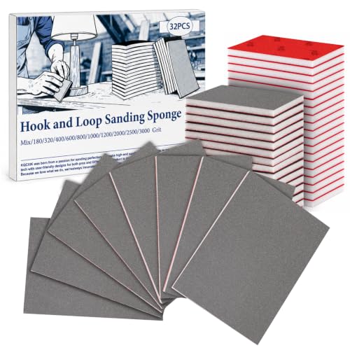 32 PCS 2500 Grit Sanding Sponge, Soft and Flexible Sandpaper Block - style: 32Pcs 2500Grit