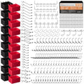 INCLY 312PCS Peg Board Organizer Accessories Kit for Organizing Tools - size: 312 PCS