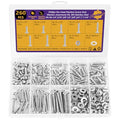 260Pcs #6-32 Machine Screws Kit,1/4"–1-1/4",304 SS,Nuts & Washers - size: #6-32（1/4" to 1-1/4" ）