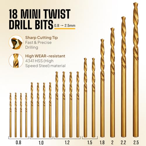 Precision Pin Vise Hand Drill Set, 28 Micro Drill Bits for Jewelry & Resin - style: Precision – 28 Bits