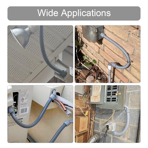 Electrical Conduit Kit 1/2" 4ft, AC Whip Kit, Liquid-Tight PVC Conduit - size: 1/2inch 4ft