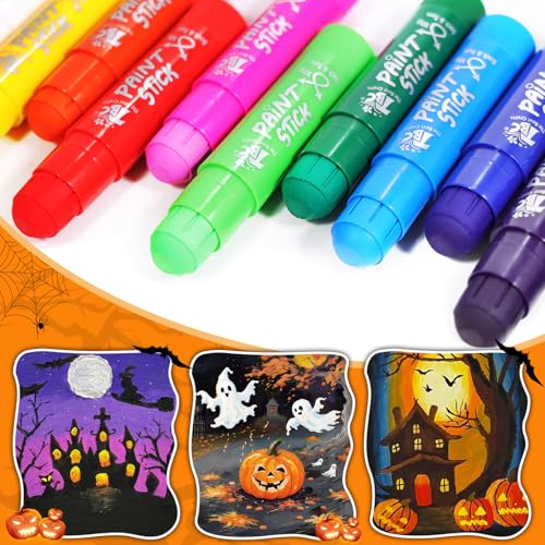 TBC The Best Crafts Paint Sticks,12 Colors Metallic, Washable, Non-toxic, Tempera Paint Sticks for Kids and Students - color: 12 Colors Metallic