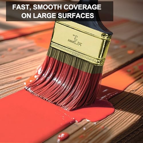 Great Andrew Paint Brushes, 30 PCS, 2" 3" Flat & 2" Angled - size: 30 PCS, 2",3"&2"A