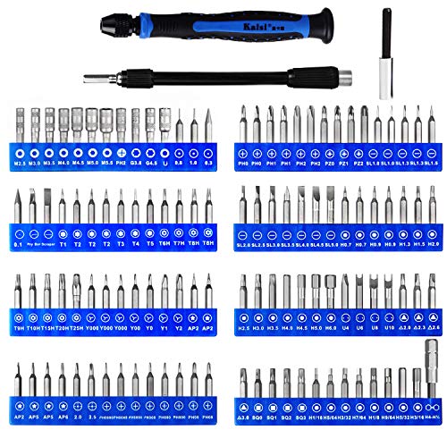 Kaisi 136 in 1 Electronics Repair Tool Kit Professional Precision Screwdriver Set Magnetic Drive Kit with Portable Bag | Professional Electronics Repair Tool Kit for Repair Computer, PC, MacBook, Laptop, Tablet, iPhone, Xbox, Game Console
