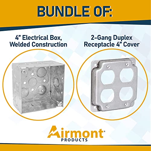 AP-1105X Series Welded Electrical Boxes and Covers (2-Gang Duplex) - size: 2-Gang Duplex