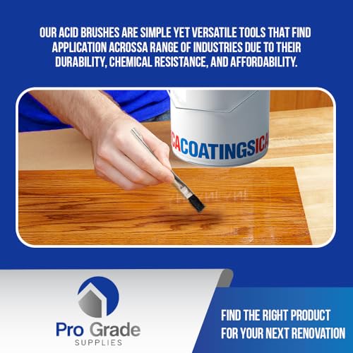Pro Grade Acid Brushes, 3/8 Inch Flux Brush for Glue & Grease, 36 Count